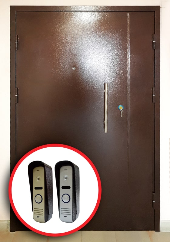 Тамбурные двери с вызывной панелью